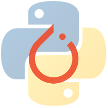 Python and PyTorch combined Logo